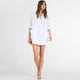 White Long Sleeve Pockets Solid Beach Blouse #White #V Neck #Long Sleeve #Knitting SA-BLL38518-1 Sexy Swimwear and Cover-Ups & Beach Dresses by Sexy Affordable Clothing