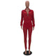 See You Looking Crop Jacket Pant Set - Red #Two Piece #Zipper #Striped SA-BLL282684-1 Sexy Clubwear and Pant Sets by Sexy Affordable Clothing