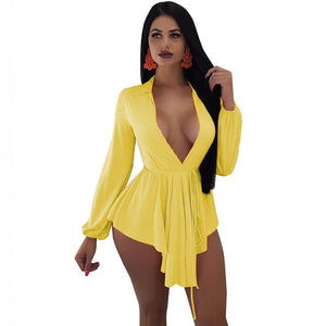 Chiffon Thalia Belted Mini Dress #Yellow #Chiffon SA-BLL282591-5 Fashion Dresses and Mini Dresses by Sexy Affordable Clothing