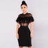 Kaye Lace Ruffle Dress #Bodycon Dress #Black