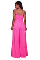 Rosea Hot Pink V Neck Jumpsuit #Jumpsuit SA-BLL55323-1 Women's Clothes and Jumpsuits & Rompers by Sexy Affordable Clothing