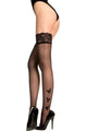 Sheer Thigh Highs with Butterflies  SA-BLL92241-1 Leg Wear and Stockings and Pantyhose and Stockings by Sexy Affordable Clothing