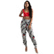 Women Loose Printing Sports Joggers #Grey SA-BLL435-1 Women's Clothes and Pants and Shorts by Sexy Affordable Clothing