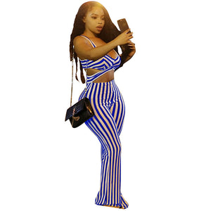 Casual V Neck Striped One-piece Jumpsuits #V Neck #Striped SA-BLL55523-1 Women's Clothes and Jumpsuits & Rompers by Sexy Affordable Clothing
