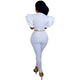 Pure White Flounced Slim Jumpsuit With Short Sleeve #Jumpsuit #Short Sleeve SA-BLL55449 Women's Clothes and Jumpsuits & Rompers by Sexy Affordable Clothing