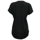 Womens Plus Size Ripped Cut Out Plain Short Sleeve T Shirt Black #Black SA-BLL493-2 Women's Clothes and Women's T-Shirts by Sexy Affordable Clothing