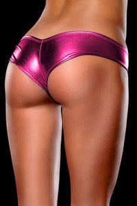 Hot Sexy Metallic Micro Shorts Panty Thong Purple  SA-BLL9112-1 Sexy Lingerie and Womens Panty by Sexy Affordable Clothing