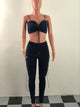 Curiosity Side Bra Top And Lace Up Pant Set #Straps #Lace Up SA-BLL282787-1 Sexy Clubwear and Pant Sets by Sexy Affordable Clothing