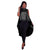 Doria Drastic Hi Low Hem Cobalt Black Top #Black #Top SA-BLL577-2 Women's Clothes and Blouses & Tops by Sexy Affordable Clothing