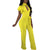 Irene Ruffle Sleeve Cutout Jumpsuit with Wide Leg #Jumpsuit #Yellow #Ruffle Sleeve #Cut Out SA-BLL55453-1 Women's Clothes and Jumpsuits & Rompers by Sexy Affordable Clothing