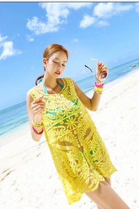 Girls Bikini Cover Up Lace Crochet Sleeveless Sunscreen Swimwear  SA-BLL3804 Sexy Swimwear and Cover-Ups & Beach Dresses by Sexy Affordable Clothing