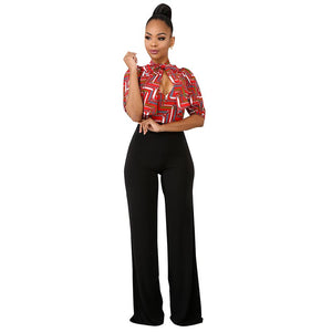 Chain Block Jumpsuit With Back Zipper #Zipper SA-BLL55596 Women's Clothes and Jumpsuits & Rompers by Sexy Affordable Clothing