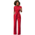 Sexy Women Half Sleeve Belt Solid Casual Jumpsuit #Red SA-BLL55193-2 Women's Clothes and Jumpsuits & Rompers by Sexy Affordable Clothing