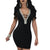 Sexy Women Hot-stamping Hollow Out Bodycon Clubwear #V Neck #Sleeveless #Hollow Out SA-BLL2421-2 Fashion Dresses and Mini Dresses by Sexy Affordable Clothing