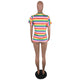 Casual Striped Cotton T-shirt #Short Sleeve #O Neck SA-BLL730 Women's Clothes and Blouses & Tops by Sexy Affordable Clothing