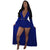 Deep V-neck High Waisted Flowy Cape Romper #Long Sleeve #V-Neck #High Waisted SA-BLL55605-3 Women's Clothes and Jumpsuits & Rompers by Sexy Affordable Clothing