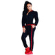 Leisure Round Neck Zipper Design Cotton Two-piece Pants Set #Black #Two Piece Set SA-BLL2096-2 Sexy Clubwear and Pant Sets by Sexy Affordable Clothing
