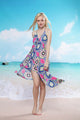 Cheerful Floral Beach Cover-up Rhodo  SA-BLL3750-3 Sexy Swimwear and Cover-Ups & Beach Dresses by Sexy Affordable Clothing