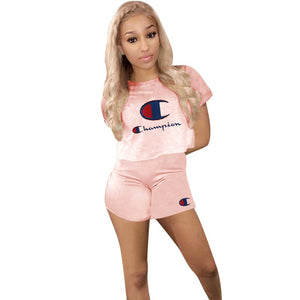 Printed Sports Sexy Two-piece Set #Two Piece #Printed #Sport SA-BLL282786-2 Sexy Clubwear and Pant Sets by Sexy Affordable Clothing