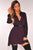 Purple Black Plaid Flannel Long Sleeves Shirt Dress #Mini Dress #Purple #Blue SA-BLL2101-2 Fashion Dresses and Mini Dresses by Sexy Affordable Clothing