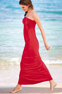 Red Long Beach Dress  SA-BLL38178 Sexy Swimwear and Cover-Ups & Beach Dresses by Sexy Affordable Clothing