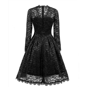 V-neck Lace Evening Dress #Black #Lace Dress SA-BLL36126-3 Fashion Dresses and Evening Dress by Sexy Affordable Clothing