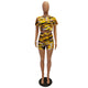 Camo Mix Shorts Set (Yellow) #Two Piece #Camo SA-BLL282600-2 Sexy Clubwear and Pant Sets by Sexy Affordable Clothing