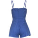 Straps Short Romper #Zipper #Straps SA-BLL55486 Women's Clothes and Jumpsuits & Rompers by Sexy Affordable Clothing