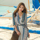 Chiffon Printed Long Sleeve Beach Dress #White #Blue SA-BLL384941 Sexy Swimwear and Cover-Ups & Beach Dresses by Sexy Affordable Clothing