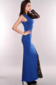 Royal Blue Black One Shoulder Lace Long Sleeve Dress  SA-BLL5007-1 Fashion Dresses and Evening Dress by Sexy Affordable Clothing