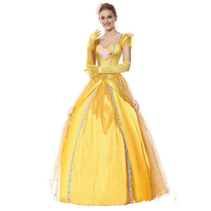 Deluxe Belle Princess Costume #Yellow #Costumes SA-BLL1195 Sexy Costumes and Fairy Tales by Sexy Affordable Clothing