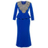 Plus Size Long Sleeve Double-Layered Women's Maxi Dress #Long Sleeve