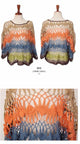 All-match multicolour handmade crochet pullover shirt batwing  SA-BLL3782 Sexy Swimwear and Cover-Ups & Beach Dresses by Sexy Affordable Clothing