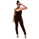 Sexy Straps Jumpsuit Two Piece Set #Brown #Sling #Two Piece SA-BLL2072-3 Sexy Clubwear and Pant Sets by Sexy Affordable Clothing