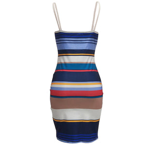 Ellen Striped Midi Dress #Stripe #Strap SA-BLL36214 Fashion Dresses and Midi Dress by Sexy Affordable Clothing