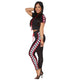 Hooded Sport Racing Plaid Two Piece Set #Black #Short Sleeve #Two Piece #Hooded SA-BLL282440-1 Sexy Clubwear and Pant Sets by Sexy Affordable Clothing