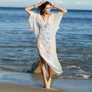 Lace Smooh Cover Up Chiffon Caftan #Lace #Chiffon SA-BLL38571 Sexy Swimwear and Cover-Ups & Beach Dresses by Sexy Affordable Clothing