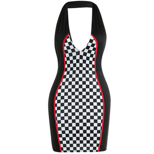 Racing Sling Backless Dress #Backless #Racing SA-BLL282546 Fashion Dresses and Mini Dresses by Sexy Affordable Clothing