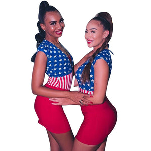 American flag Sleeveless V Neck Mini Dresses #V Neck #Sleeveless #American Flag SA-BLL282583 Fashion Dresses and Mini Dresses by Sexy Affordable Clothing