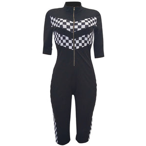 Khari Moto Jumpsuit #Jumpsuit #Black #Zipper SA-BLL55414-1 Women's Clothes and Jumpsuits & Rompers by Sexy Affordable Clothing