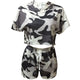Camouflage Mila Athleisure Set - Grey #Two Pieces #Camo #Hoodie SA-BLL282595 Sexy Clubwear and Pant Sets by Sexy Affordable Clothing