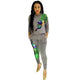Cute Women Peacock Sequined 2 Piece Jogger Pants Set #Sequins SA-BLL27787 Sexy Clubwear and Pant Sets by Sexy Affordable Clothing