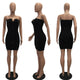 Women's Black Sexy Wrap Bodycon Dress #Sleeveless #Strapless SA-BLL2449-1 Fashion Dresses and Bodycon Dresses by Sexy Affordable Clothing