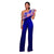 Felicia Blue One Shoulder Ruffle Jumpsuit #Jumpsuit #Blue SA-BLL55352-1 Women's Clothes and Jumpsuits & Rompers by Sexy Affordable Clothing