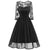 Retro Chiffon And Lace Dress #Midi Dress #Black #Retro Dress SA-BLL36098-2 Fashion Dresses and Skater & Vintage Dresses by Sexy Affordable Clothing