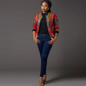 Dashiki Bomber Jacket #Top #Rhodo SA-BLL603-6 Women's Clothes and Blouses & Tops by Sexy Affordable Clothing