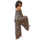 Dew Shoulder Loose Camouflage Printed Jumpsuit #Print #Camouflage SA-BLL55570 Women's Clothes and Jumpsuits & Rompers by Sexy Affordable Clothing