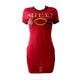 Letter Shirtdress For Women #Red SA-BLL27758-2 Fashion Dresses and Mini Dresses by Sexy Affordable Clothing