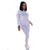 Women Ruffles Patchwork Casual Pant And Top #White #Two Piece SA-BLL28052-1 Sexy Clubwear and Pant Sets by Sexy Affordable Clothing