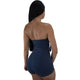 Bow-Tie Denim Romper #Zipper #Denim SA-BLL55500 Women's Clothes and Jumpsuits & Rompers by Sexy Affordable Clothing